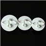 Three-piece white bird-shaped plunger cutters for professional DIY fondant cake baking
