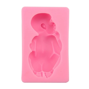 Stampo in silicone rosa neonato per decorazione torte fondente e fai da te