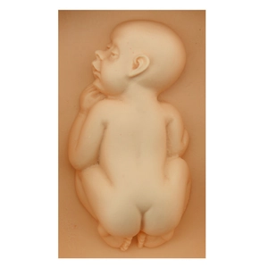 Stampo in silicone per neonati per fondente con forma dettagliata di neonato