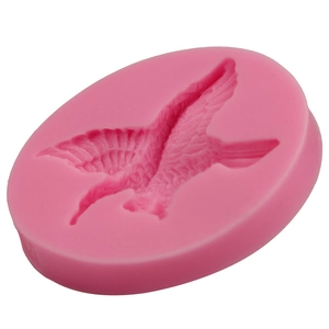 Stampo in silicone rosa a forma di aquila per decorazione torte e artigianato fai-da-te