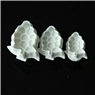 Macro shot of 3pcs white snowflake plunger cutters for DIY fondant and cake decorating