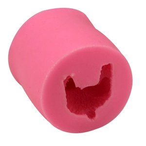 Pink silicone mother hen shaped mold for fondant cake decorating and DIY baking