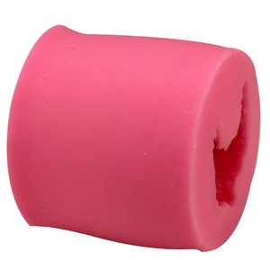 Pink silicone textured cylinder mold for DIY baking and decorative fondant crafts