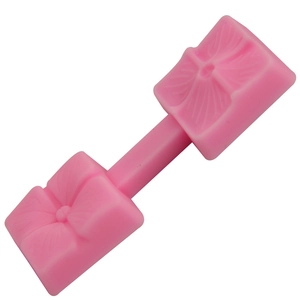 Kleeblatt-Silikonform in Rosa für Fondant und DIY-Kuchen-Backdekorationen