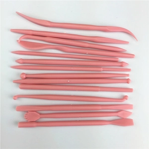 Strumenti Per Modellare Torte In Plastica Rosa Con Penne A Doppia Punta Per Pasta Di Zucchero E Argilla Per Decorare E Cuocere