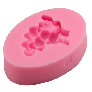Grape shape pink silicone fondant mold for cake decorating and DIY baking tools