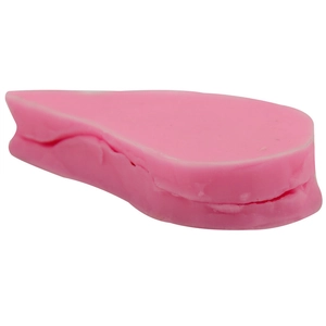 Pink silicone leaf mold for DIY fondant cake decorating and baking crafts tool