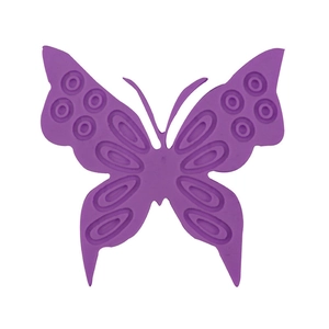 Purple butterfly-shaped silicone fondant mold for DIY cake decorating and baking