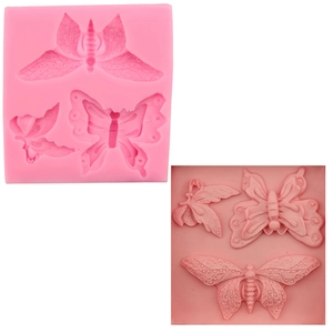 Stampo in Silicone per Fondant a Farfalla 3D Rilievo Motivo a Farfalla Decorazione Torte Cioccolato Zucchero Stampo Artigianale Fai Da Te