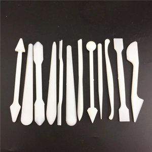 Plastic Fondant Cake Sculpting Tools Sugar Flower Modeling Carving Pen For DIY Baking Craft Clay Shaping White Modeling Tool