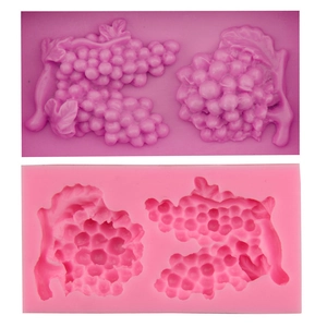 DIY Grape Fruit Shape Silicone Fondant Cake Mold For Chocolate Candy Baking Sugarcraft Decorating Tool