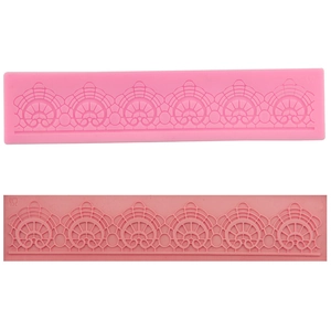 Silicone Lace Cake Mold Flower Border Relief Fondant Molding DIY Baking Tool For Cake Decoration Chocolate Sugar Craft