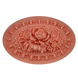3D rose flower silicone fondant mold for DIY cake baking and soap making crafts