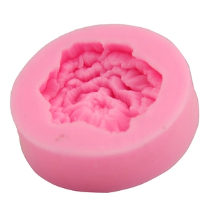 Roze siliconen bloemvorm voor fondant taartdecoratie met rozenbladtextuur