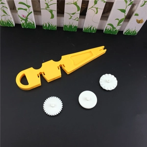 Versatile pastry cutter wheel set with ergonomic yellow handle and 3 white texture rollers