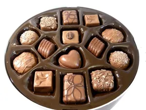 Silicone Easter egg chocolate mold set with twelve assorted heart and round shapes