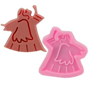 Halloween Gespenst Fondant Kuchen Silikonform Cartoon Engel Mädchen Schokolade Backen Werkzeug Für DIY Party Kuchen Dekoration