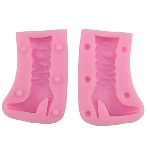 Silicone High Heel Shoes Cake Mold For Fondant Baking DIY Chocolate Candy Decoration Kitchen Crafting Mold Tool
