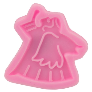 Rosa Silikonform Engel für Halloween Fondant Kuchen Backen und DIY Schokoladenhandwerk