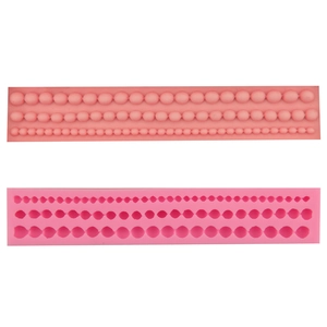 Artificial Pearl Bead Chain Silicone Cake Mold DIY Fondant Chocolate Baking Tool Sugar Craft Decoration For Cake Border Kitchen Accessories