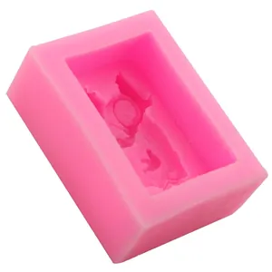 Pink angel figurine silicone mold for DIY baking, handmade soap and candle making