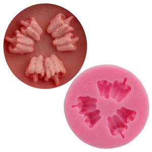 3 Cavity Bell Pepper Silicone Cake Mold Round Fondant Chocolate Baking Tools For Kitchen DIY Candle Soap Crafting Tool