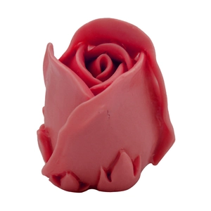 Moule en silicone rose 3D pour gâteaux fondant et savon DIY en rouge vif