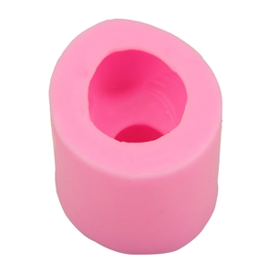 Detailed view of pink 3D duck silicone mold for DIY soap and candle making crafts