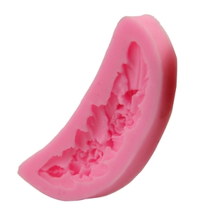 Pink silicone mold for DIY flower bouquet cake fondant and chocolate crafting