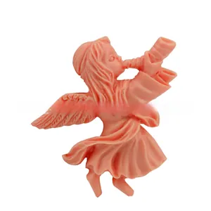 Detailed view of angel girl silicone mold for DIY fondant cake baking and chocolate making