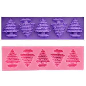 Christmas Tree Silicone Cake Mold Multi-Cavity DIY Fondant Chocolate Ice Cube Mold For Baking Festival Kitchen Tool