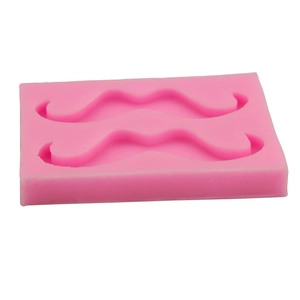 Stampo in silicone rosa a baffo per cioccolato fai-da-te e attrezzi da forno