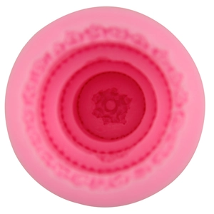 3D multi-layered cake silicone mold with floral pattern for DIY baking and fondant crafts
