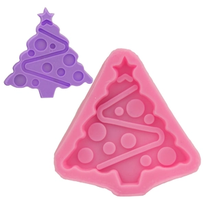 Silicone Christmas Tree Mold DIY Fondant Baking Decoration Tool For Cake Chocolate Soap Ice Lattice Kitchen Gadget