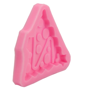 Pink silicone Christmas tree mold for DIY cake baking and fondant decoration