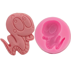 Silicone Cake Mold Snake Baby Shape DIY Fondant Baking Tool For Chocolate Soap Ice Cube Flexible Food Grade Bakeware