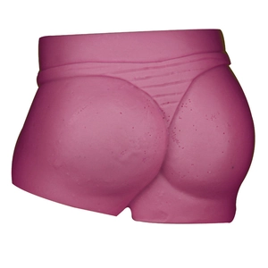 Pink silicone thong bikini bottom cake mold for DIY fondant baking and soap making