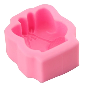 Pink silicone bikini shape cake mold for DIY fondant baking and chocolate making tool
