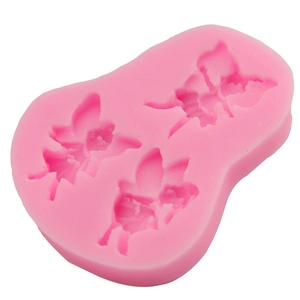 Pink silicone bee mold for chocolate and fondant cake decorating DIY tools