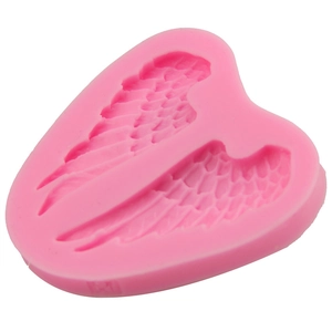 Pink angel wings silicone mold for fondant cake decorating and DIY baking tools