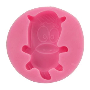 Moule rond en silicone rose poney pour chocolat DIY et outils de pâtisserie