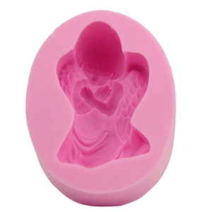 3D sleeping angel silicone mold for fondant cake decorating and handmade soap crafting
