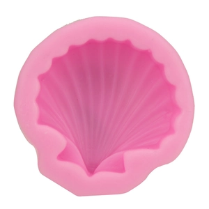 Moule en silicone 3D coquillage rose avec texture détaillée pour pâtisserie et chocolat