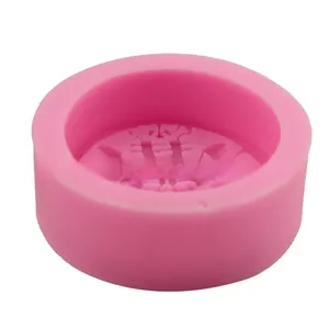 Detail showing pink silicone mold with traditional Chinese Xi character for baking