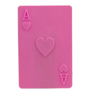 Stampo in silicone rosa asso di cuori per decorazione torte e pasticceria fai da te
