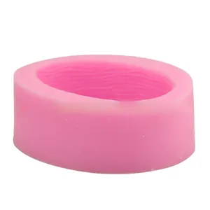 Detailed macro view of pink leaf-shaped silicone mold with elegant internal leaf textures