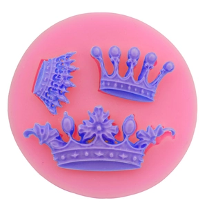 Royal Crown Silicone Fondant Cake Mold DIY Chocolate Sugarcraft Baking Tool Heat Resistant Kitchen Decorating Accessory