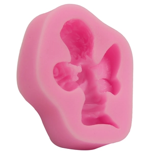 Pink silicone angel flower bouquet mold for DIY cake decorating and chocolate