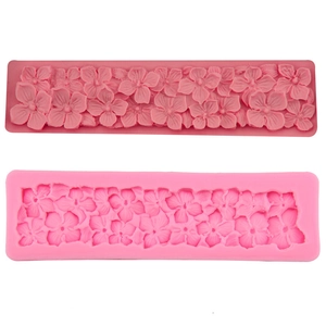 Stampo per Bordi di Torta in Silicone Trifoglio Fiore Fondente Strumento Fai da Te per Cioccolato Sapone Fatto a Mano