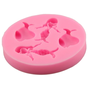 Pink silicone mermaid and whale cake mold for DIY fondant and chocolate baking